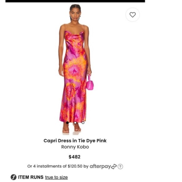 Ronny Kobo Collection Capri 100% Silk Spaghetti Strap Slip Dress - Picture 14 of 14